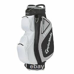 New TaylorMade Golf Select ST Cart Bag White/Slate/Black