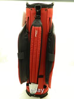 New Titleist Cart 14 Golf Bag Dark Red Graphite Gray NWT TB22CT6-622 14 way