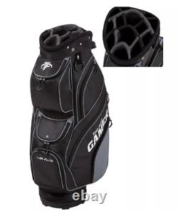 New Top Flite Gamer Golf Club Cart Bag Black 14-Way Padded Divider