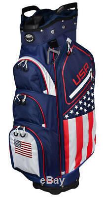 New for 2020 Hot Z Golf USA Flag Cart Bag New Improved Style