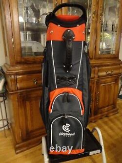 NewithNever Used CLEVELAND Friday Golf Bag Red & Black