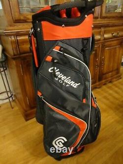 NewithNever Used CLEVELAND Friday Golf Bag Red & Black