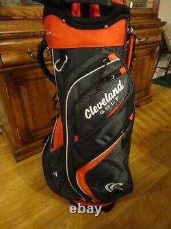 NewithNever Used CLEVELAND Friday Golf Bag Red & Black