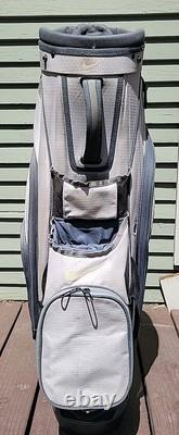 Nike 14 Way Divider Black Golf Cart Bag Blue And Gray Lots of Pockets