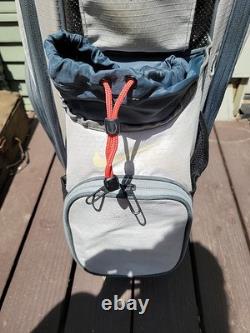 Nike 14 Way Divider Black Golf Cart Bag Blue And Gray Lots of Pockets