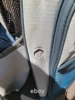 Nike 14 Way Divider Black Golf Cart Bag Blue And Gray Lots of Pockets