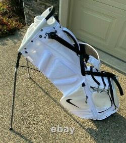 Nike Air Hybrid Golf Bag White Stand 14 Club Divider Backpack Cart Caddie