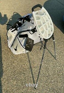 Nike Air Hybrid Golf Bag White Stand 14 Club Divider Backpack Cart Caddie