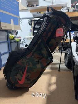Nike Air Hybrid Golf Stand Bag Camo Black, Volt 14-Way Divider And Rain Cover