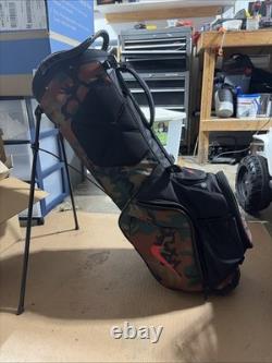Nike Air Hybrid Golf Stand Bag Camo Black, Volt 14-Way Divider And Rain Cover