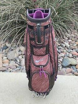 Nike Cart Bag Golf Bag 14-way Divider Rain Cover With Insulated Cooler Pocket