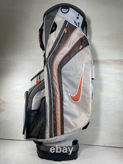 Nike Cart Golf Bag with 14-way Dividers With Rain Cover Beige Orange Black Enduro