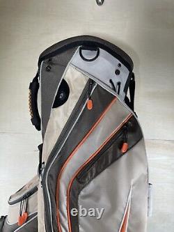 Nike Cart Golf Bag with 14-way Dividers With Rain Cover Beige Orange Black Enduro