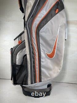 Nike Cart Golf Bag with 14-way Dividers With Rain Cover Beige Orange Black Enduro