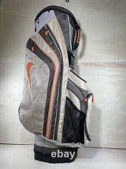 Nike Cart Golf Bag with 14-way Dividers With Rain Cover Beige Orange Black Enduro