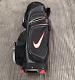 Nike E9 Golf Cart Carry Bag Red Black 14 Way Nylon H2 Resist