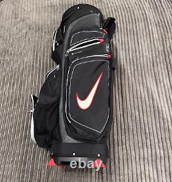 Nike E9 Golf Cart Carry Bag Red Black 14 Way Nylon H2 Resist