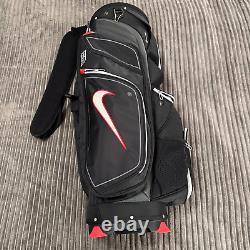 Nike E9 Golf Cart Carry Bag Red Black 14 Way Nylon H2 Resist