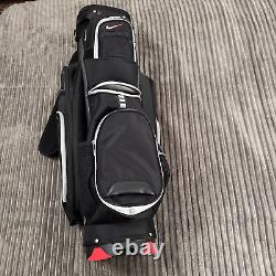 Nike E9 Golf Cart Carry Bag Red Black 14 Way Nylon H2 Resist