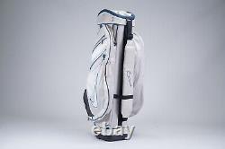 Nike Golf 14-way Divider Golf Cart Bag, White, Cream / Blue