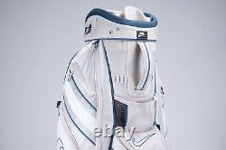 Nike Golf 14-way Divider Golf Cart Bag, White, Cream / Blue