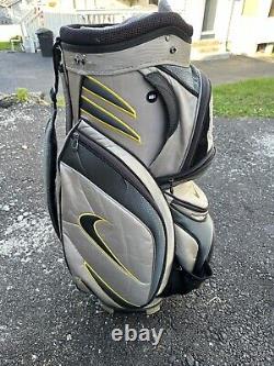 Nike Golf Bag 14-Way Divider Cart Black, Black & Volt