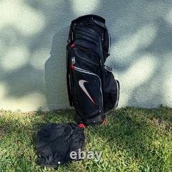 Nike Golf Cart Bag M9 Black/Red 14-Way Divider & Cooler & 9 Pockets Rare Color