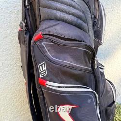 Nike Golf Cart Bag M9 Black/Red 14-Way Divider & Cooler & 9 Pockets Rare Color