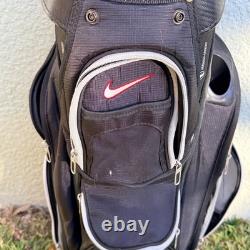 Nike Golf Cart Bag M9 Black/Red 14-Way Divider & Cooler & 9 Pockets Rare Color