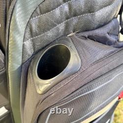Nike Golf Cart Bag M9 Black/Red 14-Way Divider & Cooler & 9 Pockets Rare Color