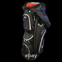 Nike Golf Cart Bag M9 Cart II Black Red 14-Way Divider Unisex With Tags