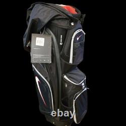 Nike Golf Cart Bag M9 Cart II Black Red 14-Way Divider Unisex With Tags