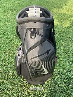 Nike Golf Gray/Black Sport III Cart Bag 14 Club Dividers System BG0365-001 EUC