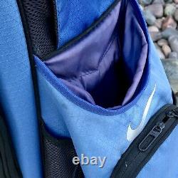 Nike Golf Lightweight Cart Bag 14-Way Divider Cooler Pocket Blue Black Gray