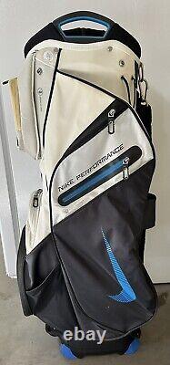 Nike Golf Performance 14 Way Divider White/Blue/Black Cart Bag