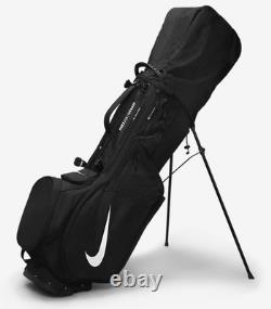 Nike Golf Stand Carry Bag Air Hybrid Black White Dual Shoulder Harness
