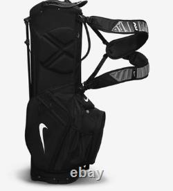 Nike Golf Stand Carry Bag Air Hybrid Black White Dual Shoulder Harness