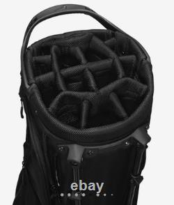 Nike Golf Stand Carry Bag Air Hybrid Black White Dual Shoulder Harness