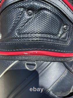 Nike Golf Tour Staff Bag Black/Red VR Swoosh Premium Cart Bag