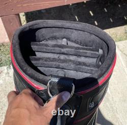 Nike Golf Tour Staff Bag Black/Red VR Swoosh Premium Cart Bag