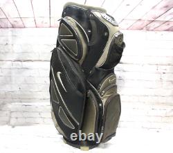 Nike Gray Black 14 Way Golf Cart Bag With Strap. Lots Of Pockets