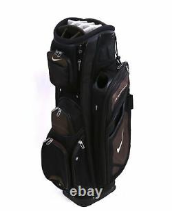 Nike Performance Cart Golf Bag 14 Way Divider Black Rain Hood Included