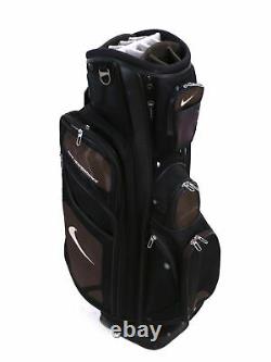 Nike Performance Cart Golf Bag 14 Way Divider Black Rain Hood Included