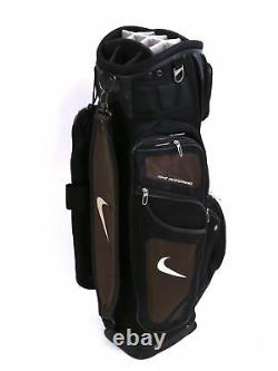 Nike Performance Cart Golf Bag 14 Way Divider Black Rain Hood Included