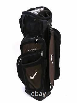 Nike Performance Cart Golf Bag 14 Way Divider Black Rain Hood Included