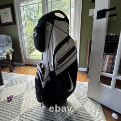 Nike Performance Cart Vintage Golf Bag Black / Red / White