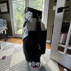 Nike Performance Cart Vintage Golf Bag Black / Red / White