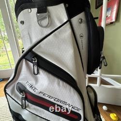 Nike Performance Cart Vintage Golf Bag Black / Red / White