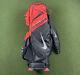 Nike Performance Golf Cart Bag 14-way Divide Top Red Black 9 Zippers