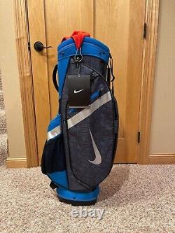 Nike Sport Performance Cart IV Golf Bag Blue, Black, and Grey Color Combo